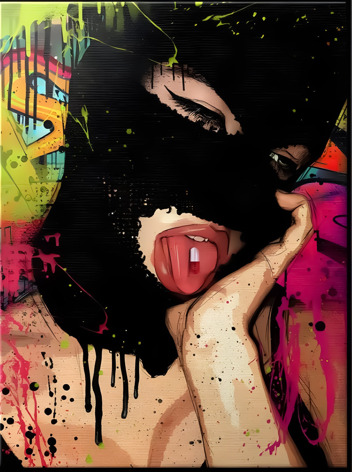 Bad Girl Acrylic Glass Art Plexiglass Wall Print