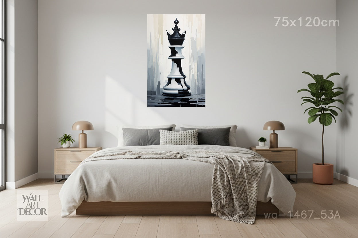 كش ملك: الملكة الكبرى – لوحة جدارية عصرية بدون إطار