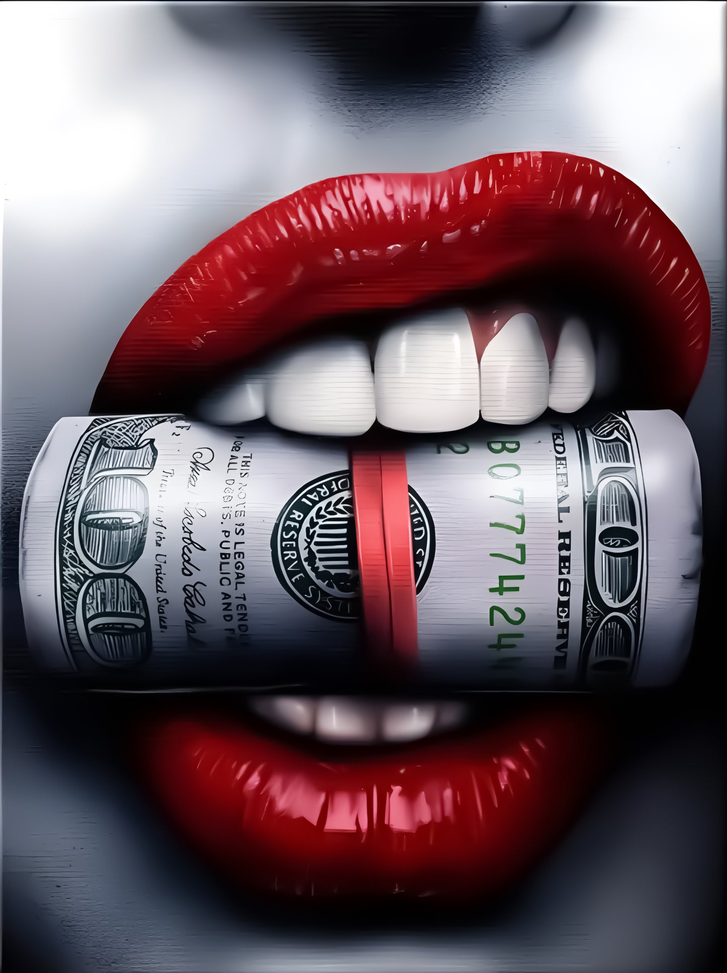 Dollar Bite — Bold Art That Packs a Punch Plexiglass Wall Print