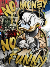 Welcome to No Money No Funny Plexiglass Wall Print