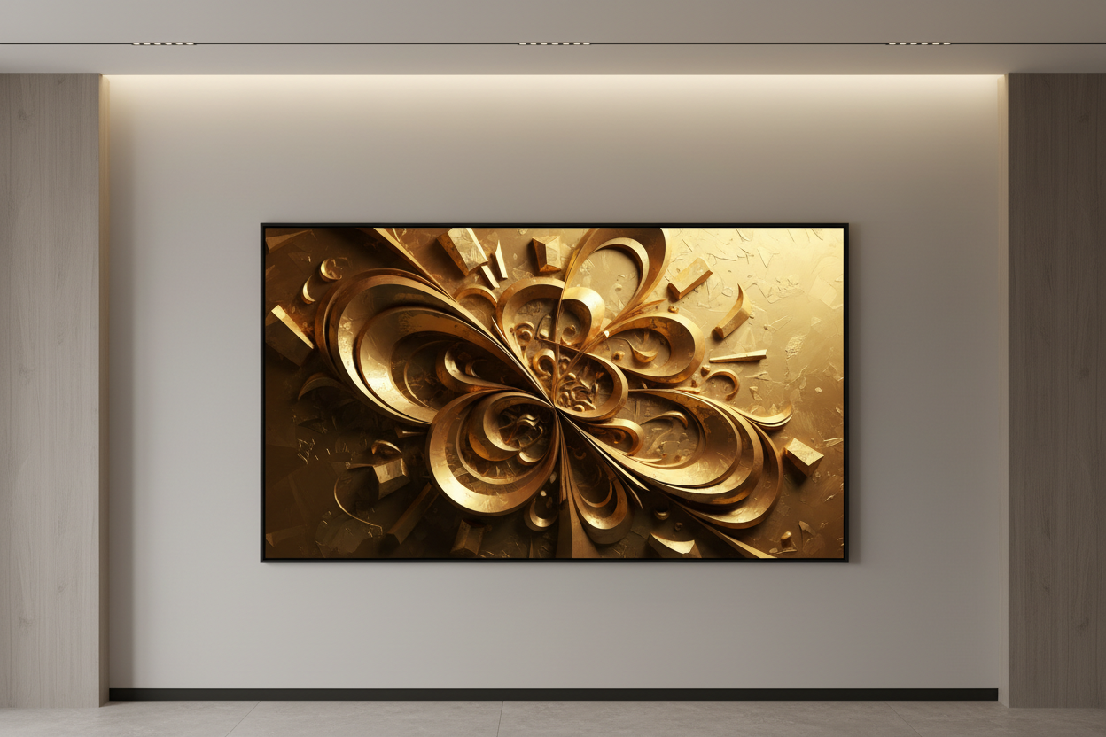 Gold Abstract 3D