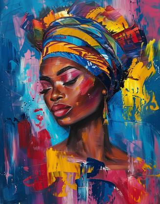 تراث نابض بالحياة: لون الرقة – لوحات جدارية عصرية بدون إطار