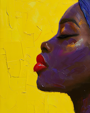 صفاء الجمشت: الروح المتألقة – لوحة جدارية عصرية بدون إطار