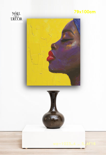 صفاء الجمشت: الروح المتألقة – لوحة جدارية عصرية بدون إطار