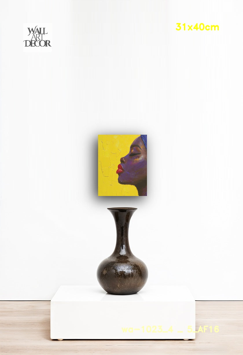 صفاء الجمشت: الروح المتألقة – لوحة جدارية عصرية بدون إطار