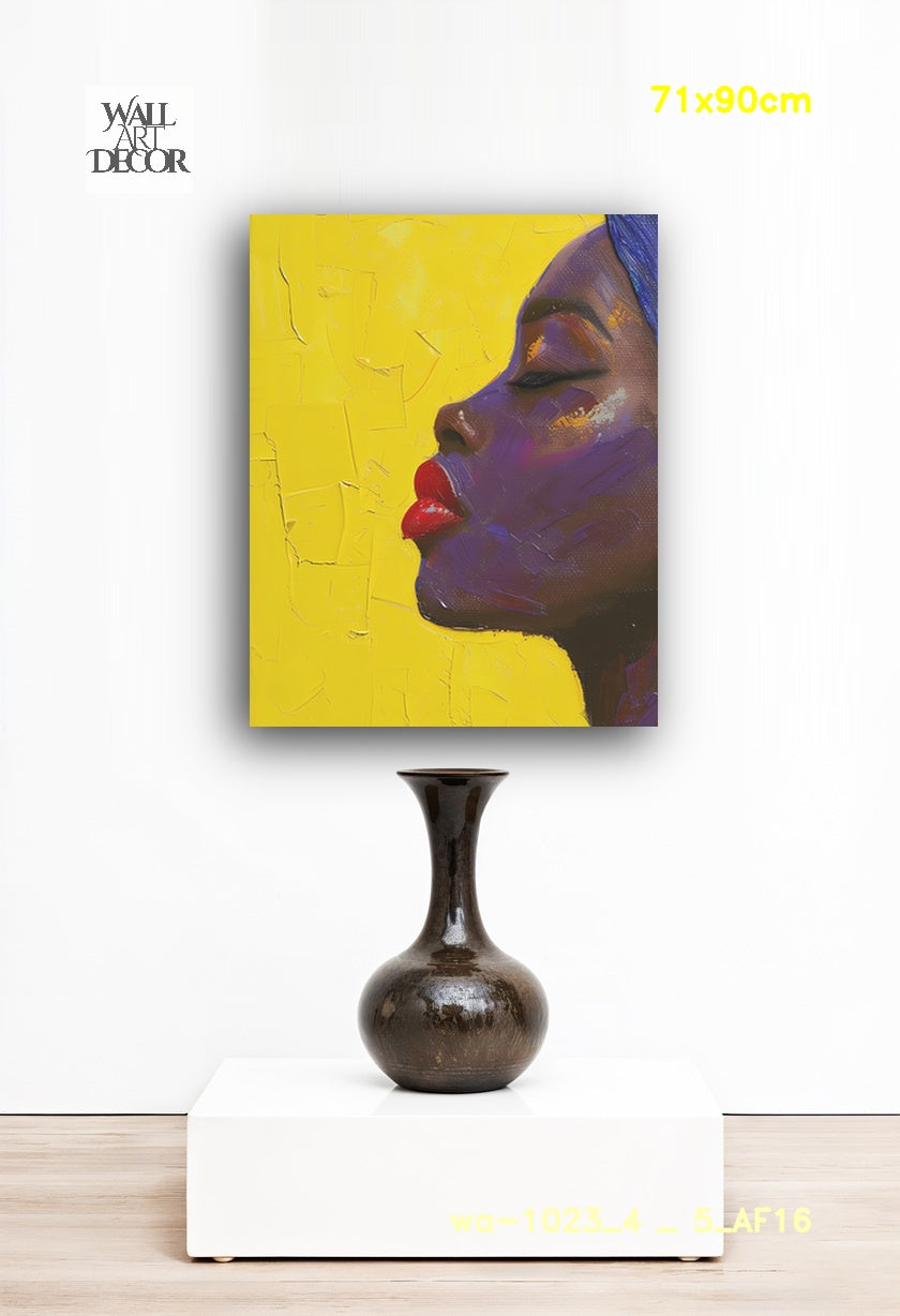 صفاء الجمشت: الروح المتألقة – لوحة جدارية عصرية بدون إطار