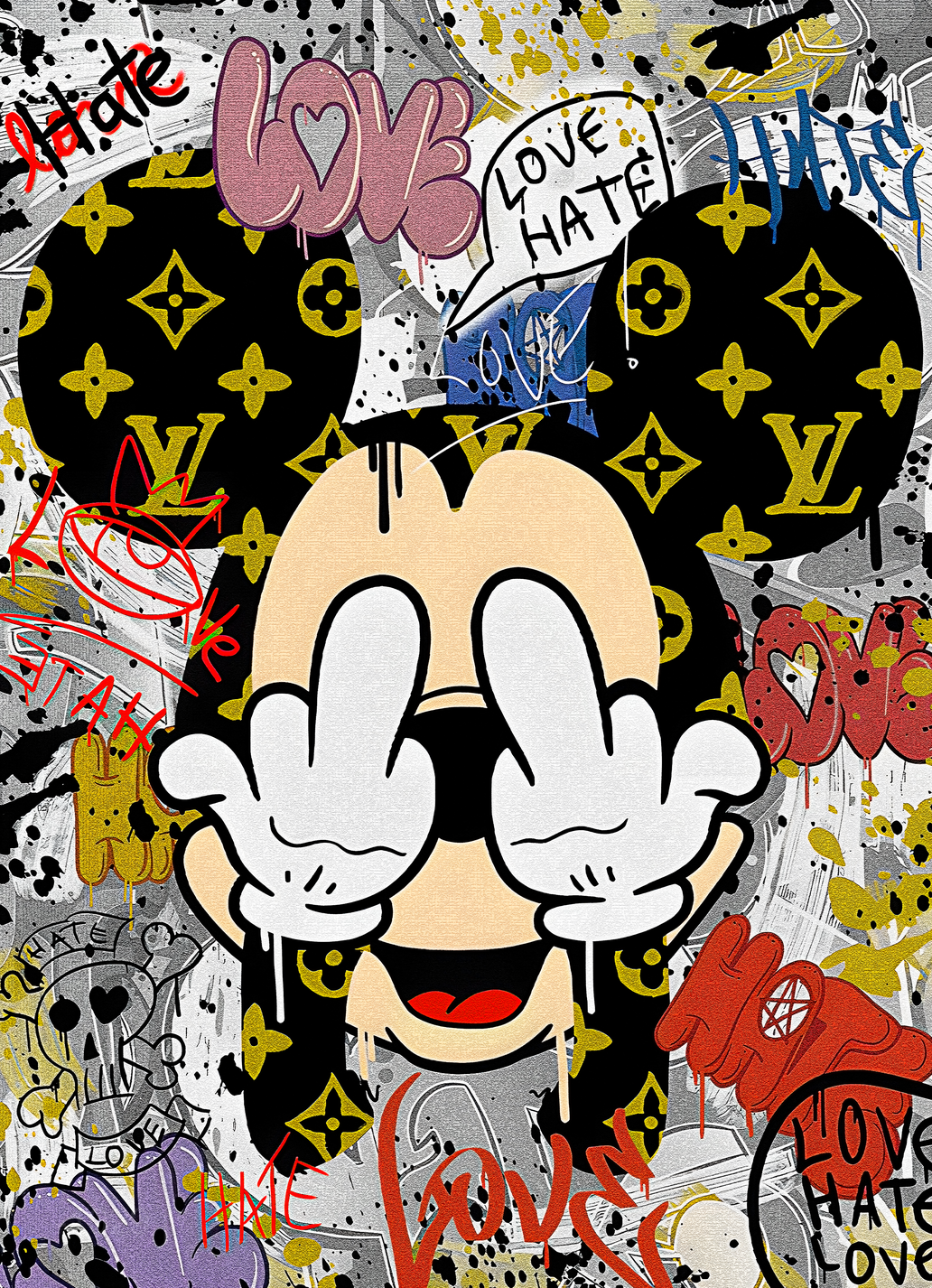 تمرد ميكي: فن الشارع الفاخر في المدن - فن جداري حديث بدون إطار