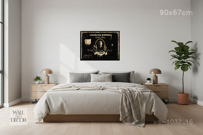 بطاقة بيلفورت السوداء: إصدار ذئب وول ستريت - لوحة جدارية عصرية بدون إطار