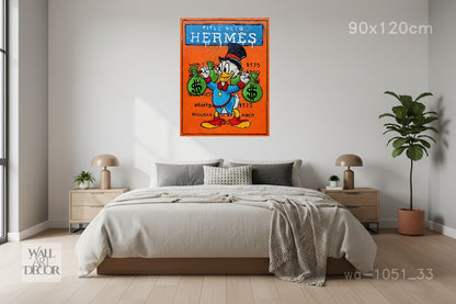 هيرمس هارفست: سند ملكية سكروج ماكداك – لوحة جدارية عصرية بدون إطار