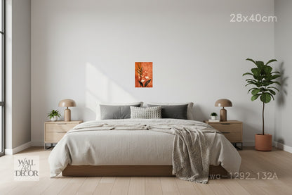 نباتات الصحراء: لوحة جدارية تجريدية ريفية للزهور البرية - لوحة جدارية حديثة بدون إطار