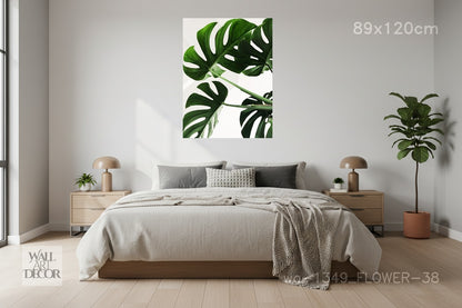 روعة الخضرة: مونستيرا ديليسيوسا – لوحة جدارية عصرية بدون إطار