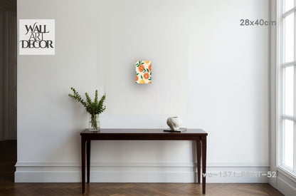 نكهة الحمضيات: حصاد البحر الأبيض المتوسط ​​- لوحة جدارية عصرية بدون إطار