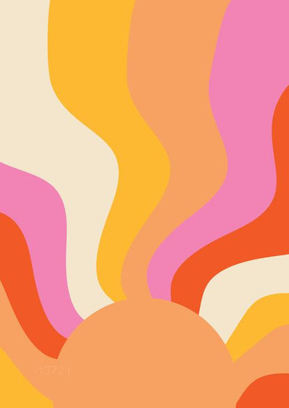 سولار سويل: ذا ريترو جروف – لوحات جدارية حديثة بدون إطار