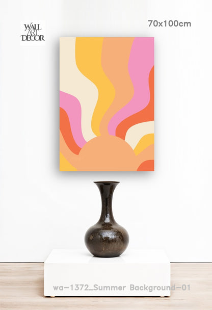 سولار سويل: ذا ريترو جروف – لوحات جدارية حديثة بدون إطار