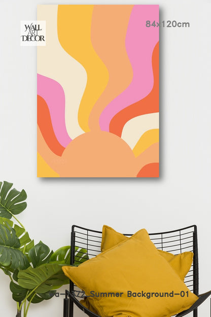 سولار سويل: ذا ريترو جروف – لوحات جدارية حديثة بدون إطار