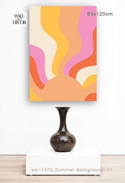 سولار سويل: ذا ريترو جروف – لوحات جدارية حديثة بدون إطار