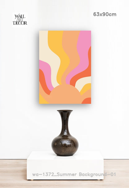 سولار سويل: ذا ريترو جروف – لوحات جدارية حديثة بدون إطار