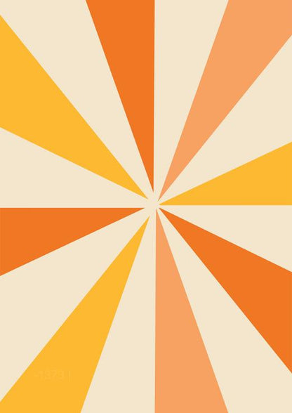 شروق الشمس المنشوري: التوهج الهندسي - لوحة جدارية حديثة بدون إطار