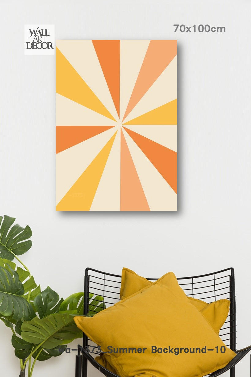 شروق الشمس المنشوري: التوهج الهندسي - لوحة جدارية حديثة بدون إطار