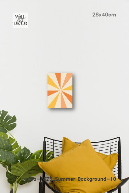 شروق الشمس المنشوري: التوهج الهندسي - لوحة جدارية حديثة بدون إطار