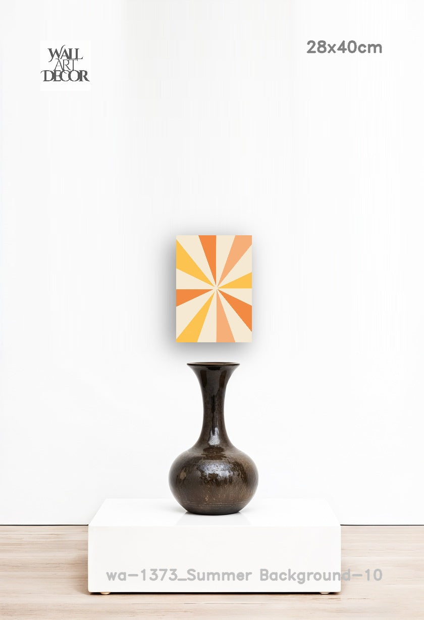 شروق الشمس المنشوري: التوهج الهندسي - لوحة جدارية حديثة بدون إطار