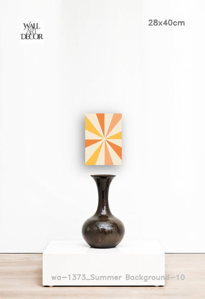 شروق الشمس المنشوري: التوهج الهندسي - لوحة جدارية حديثة بدون إطار