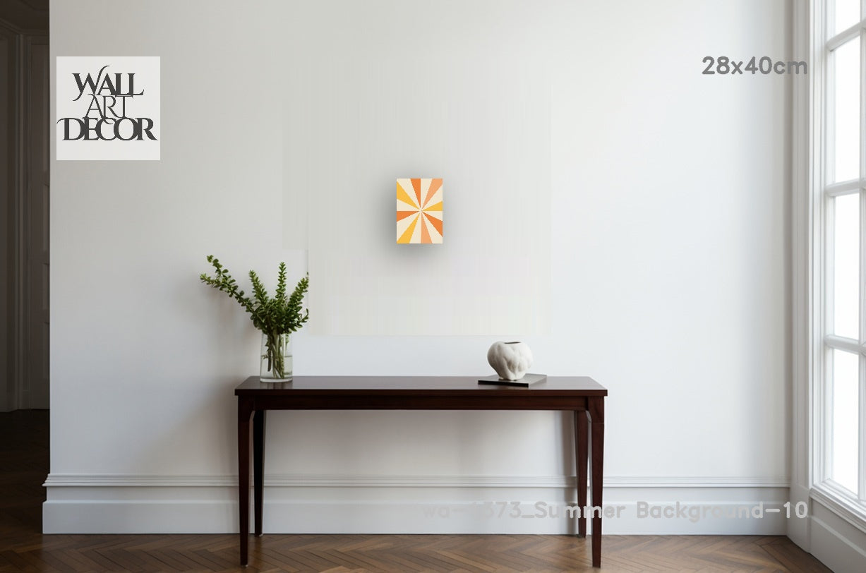 شروق الشمس المنشوري: التوهج الهندسي - لوحة جدارية حديثة بدون إطار