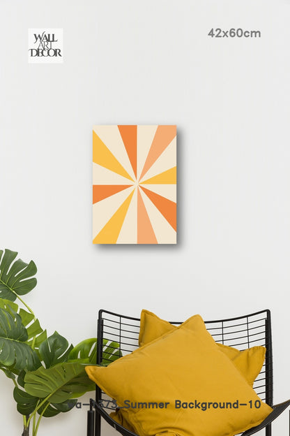 شروق الشمس المنشوري: التوهج الهندسي - لوحة جدارية حديثة بدون إطار