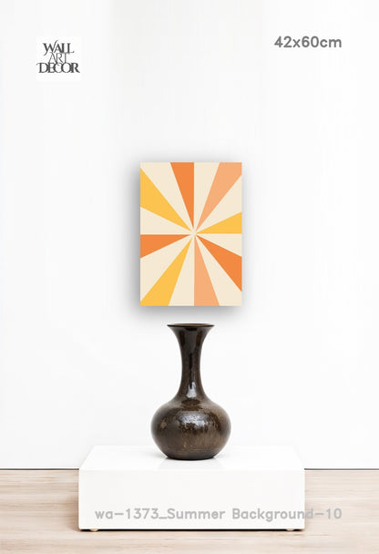 شروق الشمس المنشوري: التوهج الهندسي - لوحة جدارية حديثة بدون إطار