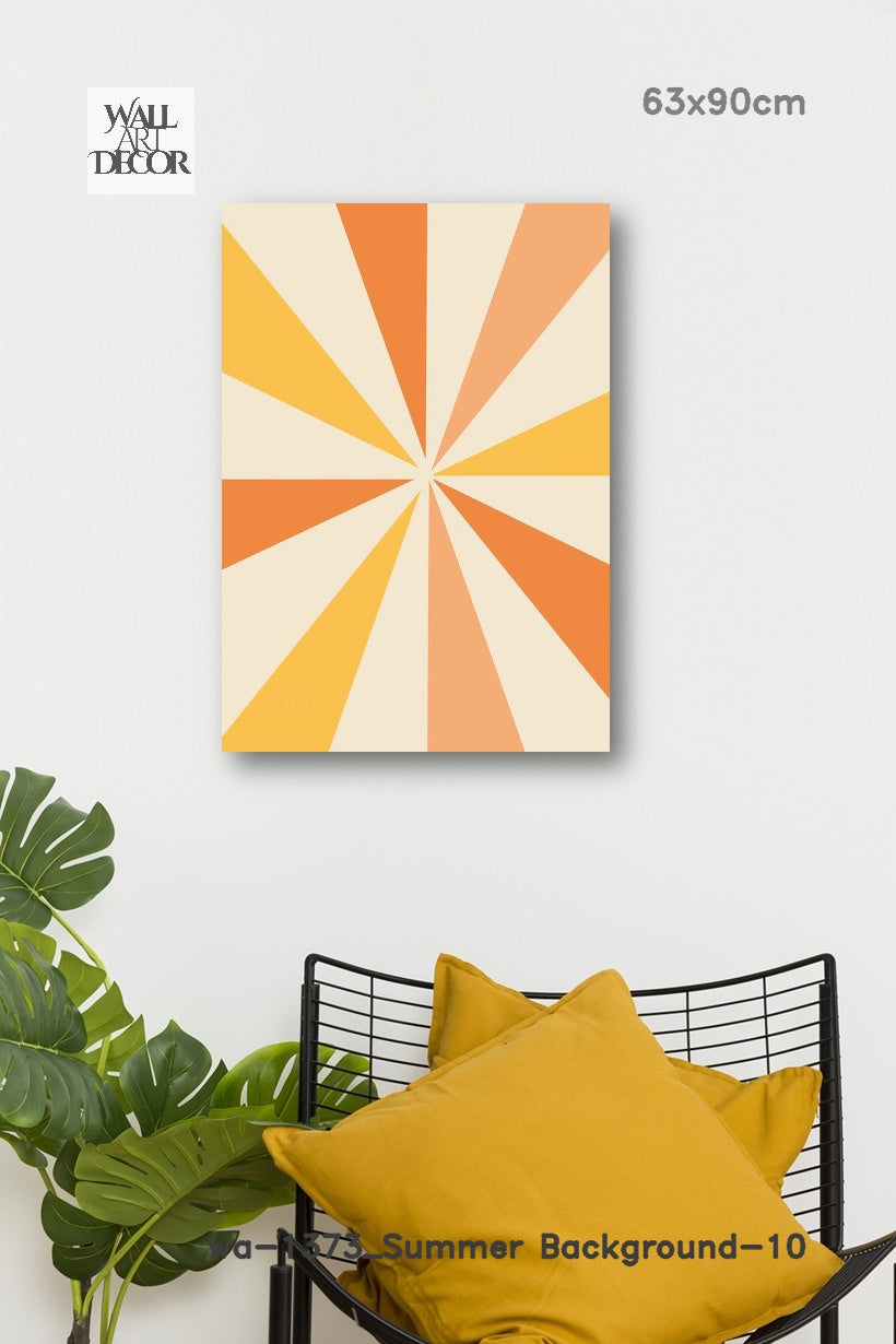 شروق الشمس المنشوري: التوهج الهندسي - لوحة جدارية حديثة بدون إطار