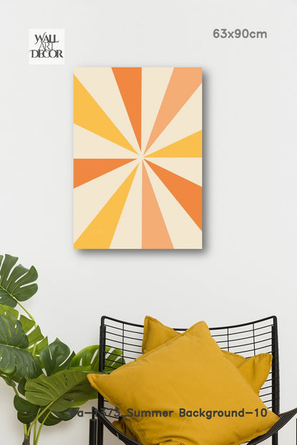 شروق الشمس المنشوري: التوهج الهندسي - لوحة جدارية حديثة بدون إطار