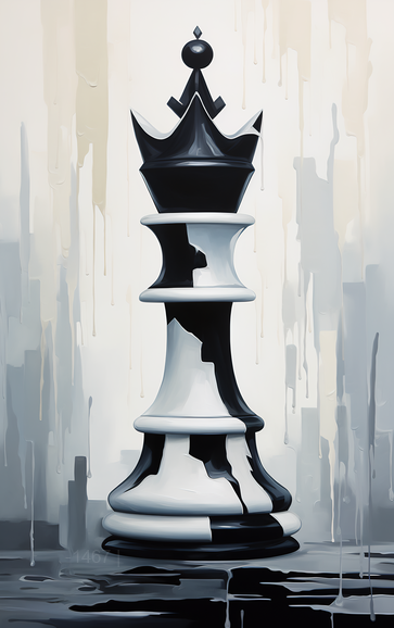 كش ملك: الملكة الكبرى – لوحة جدارية عصرية بدون إطار