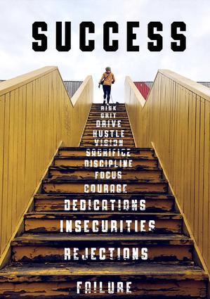 الصعود: سلم النجاح – لوحة جدارية عصرية بدون إطار