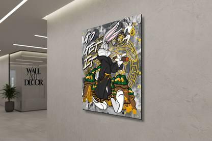 انطلق واحصل عليه: باغز باني ستريت هستل – لوحة جدارية عصرية بدون إطار