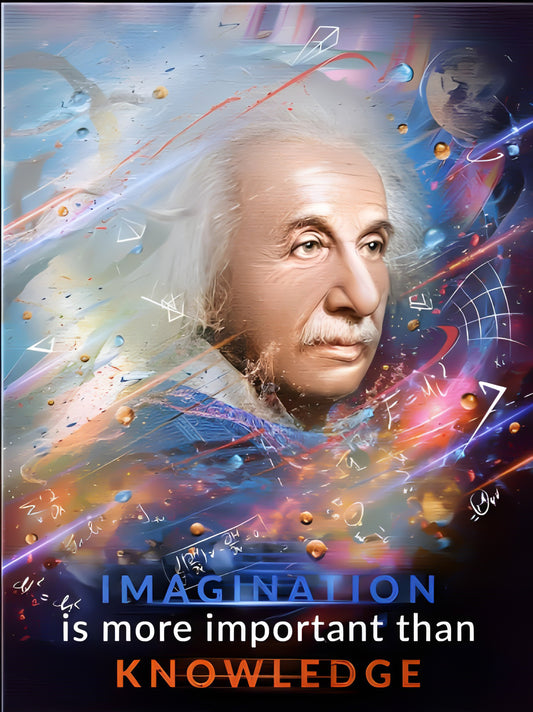 “Imagination Is More Important Than Knowledge” – Plexiglass Wall Art