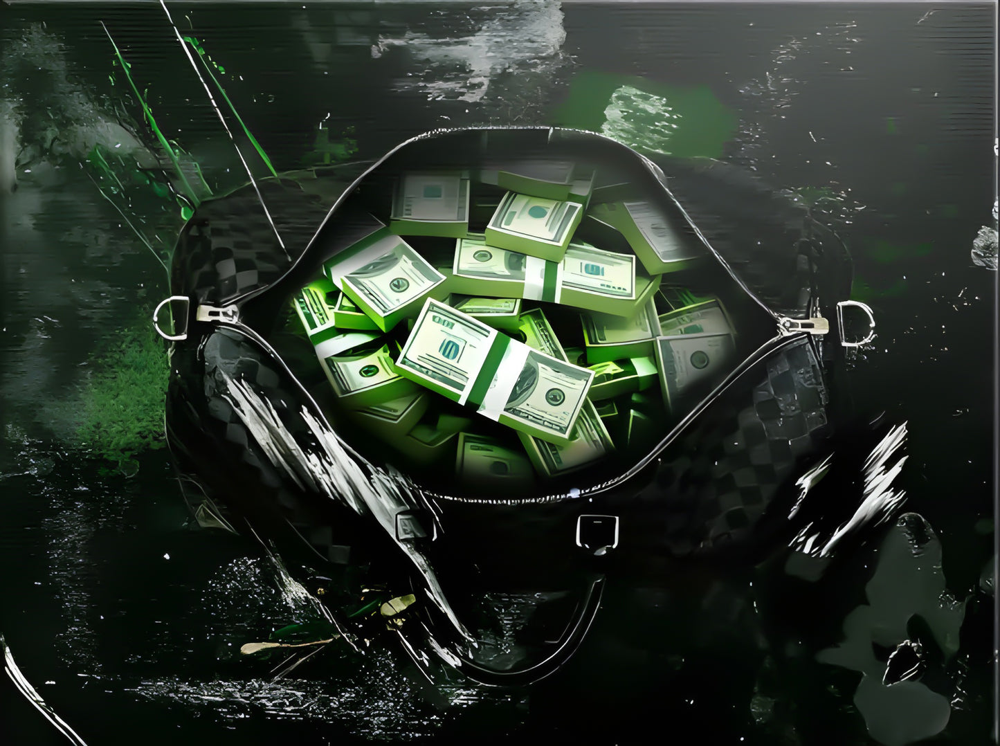 “Bag Full of Dollars” – Plexiglass Wall Art