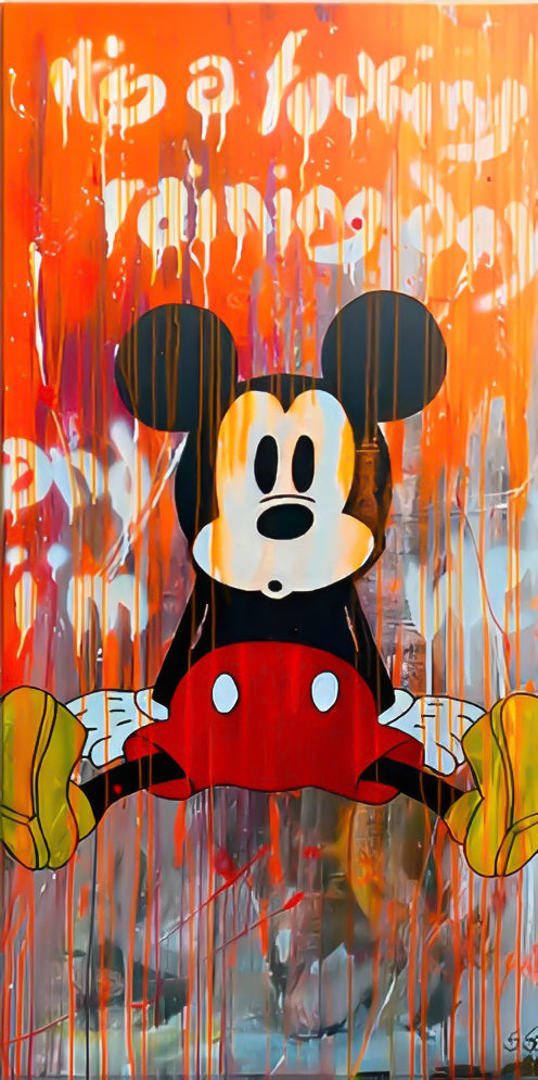 Pop Art Mickey Plexiglass Wall Hanging