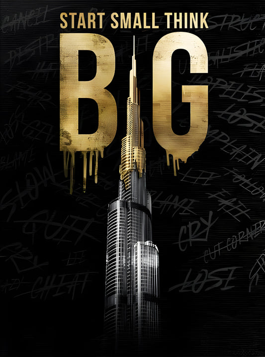 “Start Small, Think Big” – Plexiglass Wall Art with Burj Khalifa