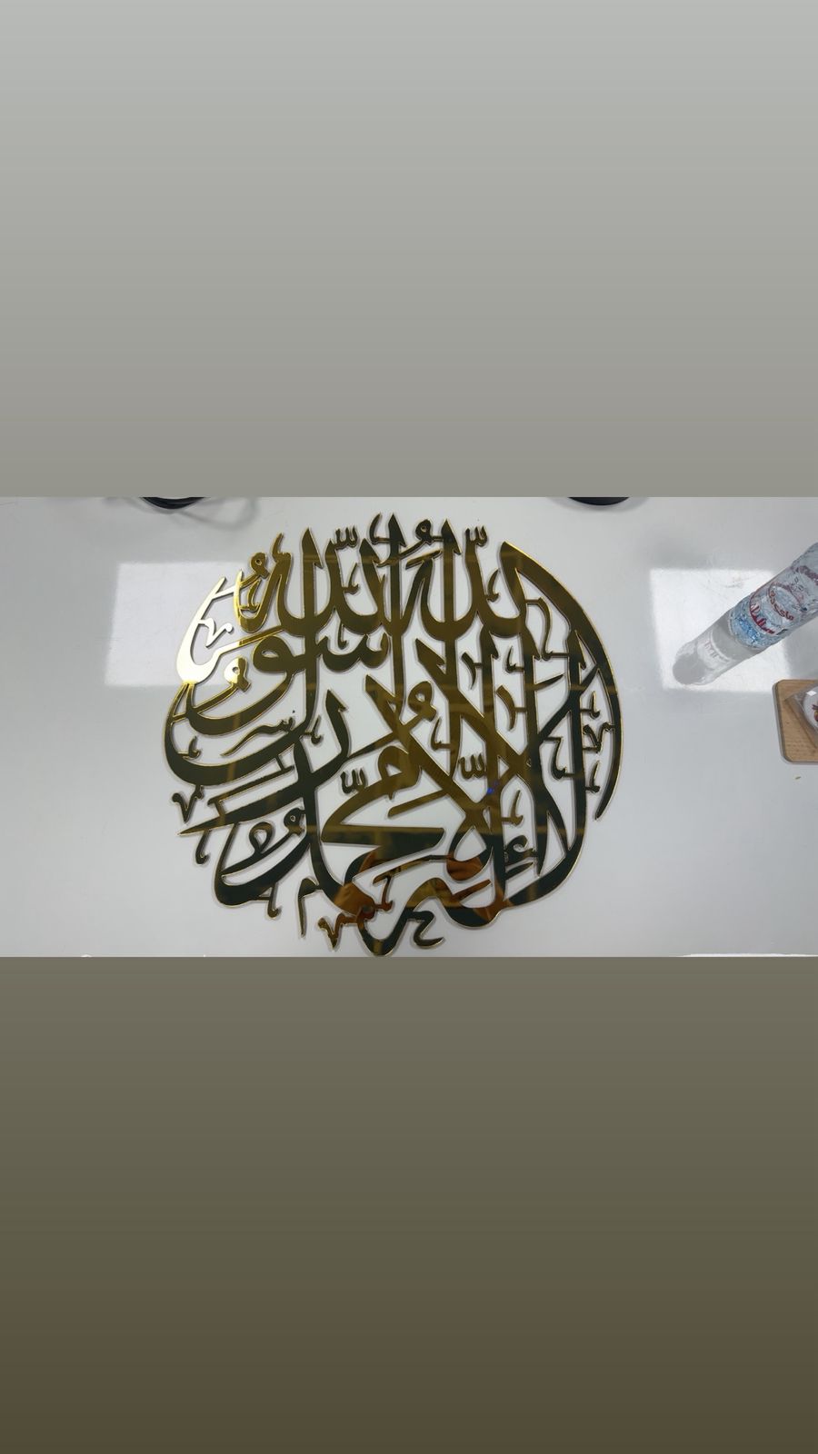 1st Kalma Wall Art – Acrylic, Golden Color Hanging