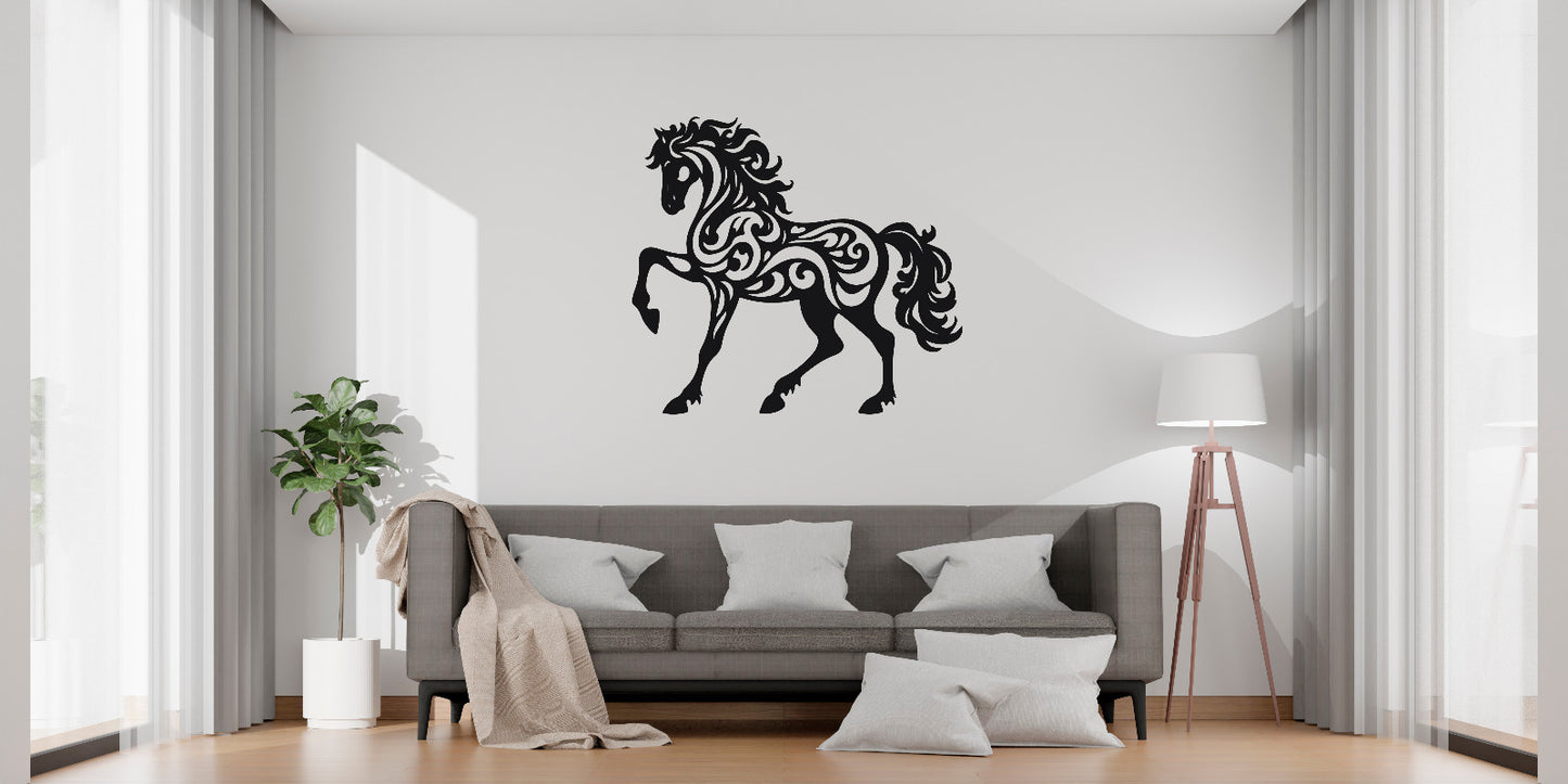 Calligraphy Horse Wall Art Decor