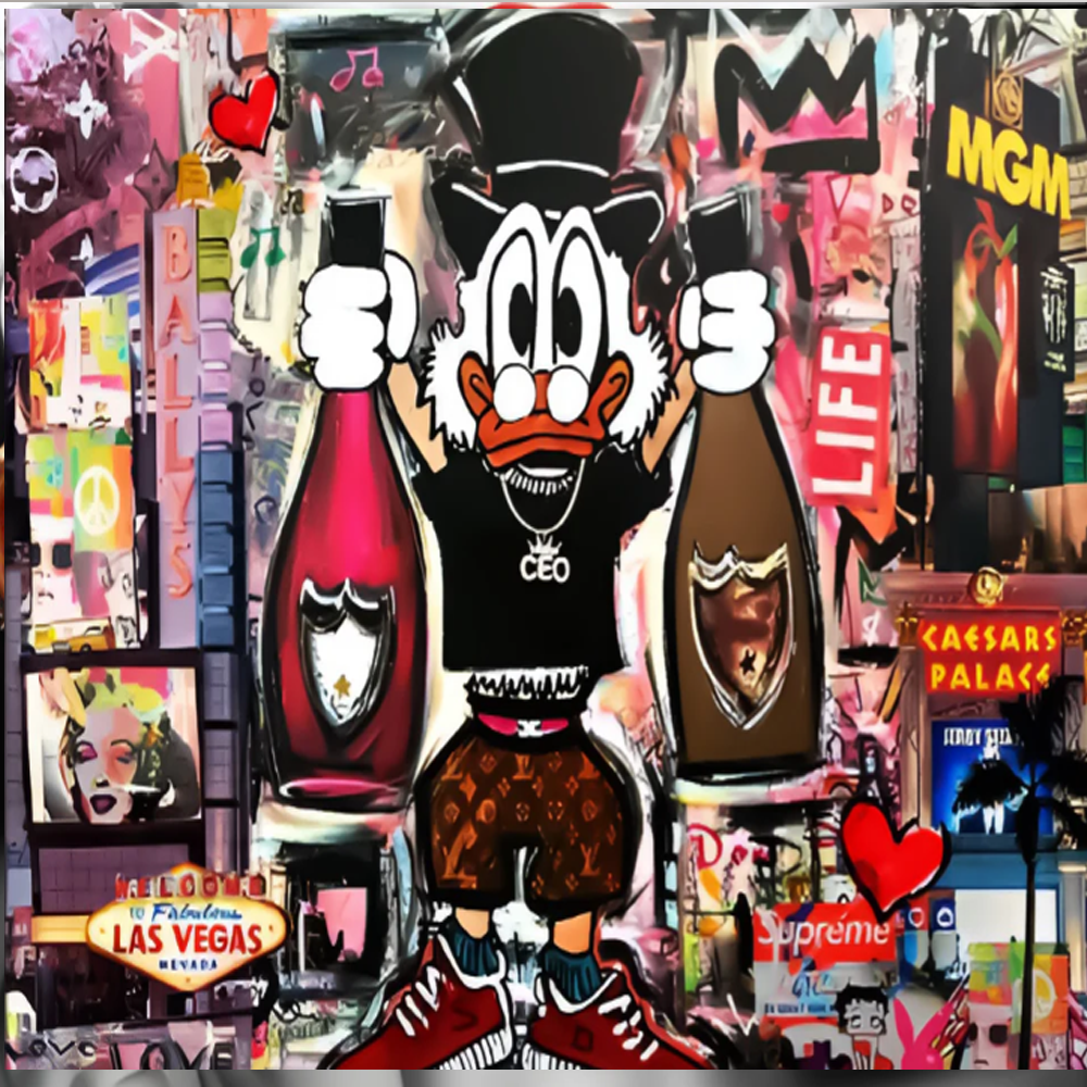 Scrooge McDuck — Stockholm Plexiglass Print