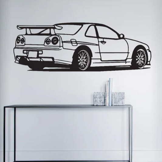 Car – Black Acrylic Laser Cut Wall Art