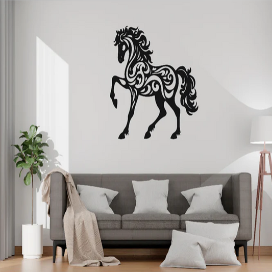 Calligraphy Horse Wall Art Decor