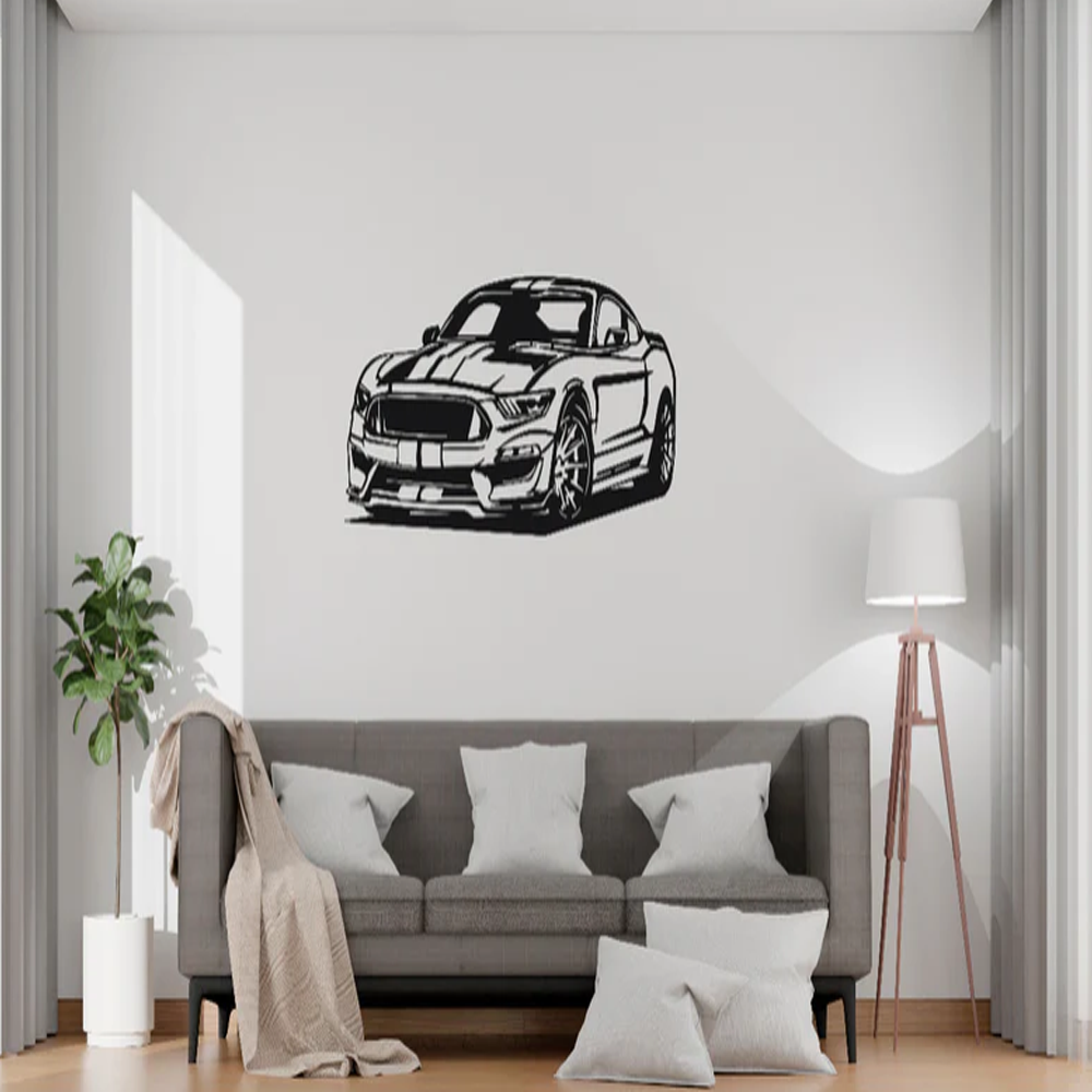 Car – Black Acrylic Laser Cut Wall Art